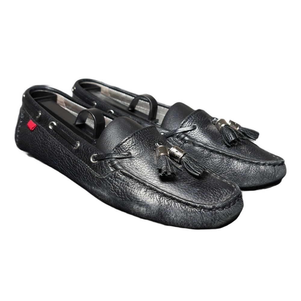Marc Joseph New York Black‎ Leather Tassel Moccasin Loafers Womens Size 7 Preppy
